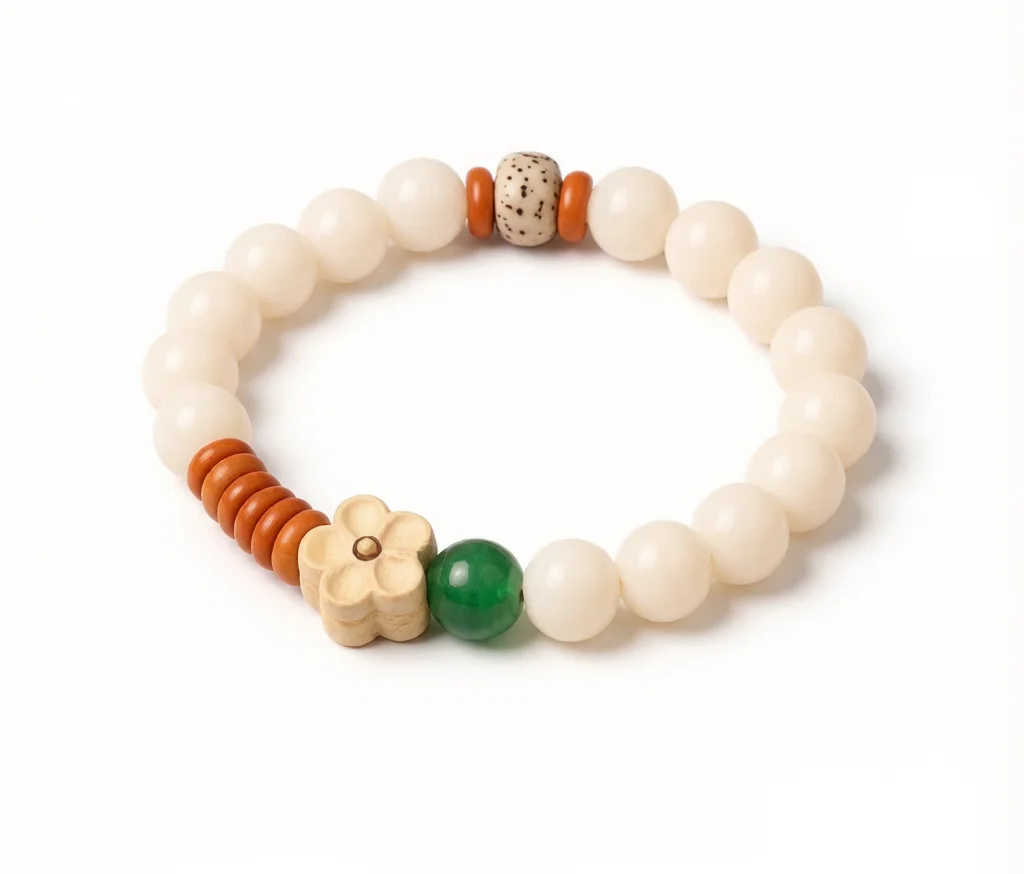 Luxe White Bodhi Root Prayer Beads (Style 2)