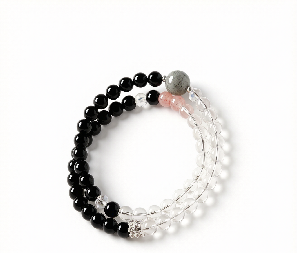 01_hero 多宝双层叠戴手链 - Multi-Gem Layered Double Bracelet - 01 hero