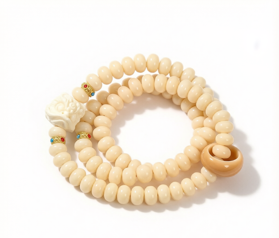 奶油黄菩提根手链（款式3）- Creamy Butter-Bodhi Bracelet Style 3 - 01 hero